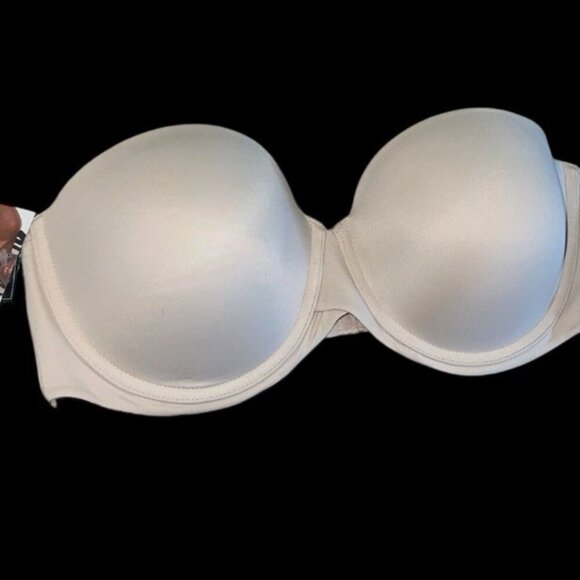 Maidenform Strapless Lift Bra 38D NWT Tan SmartZone Shaping Stay-Up Band - Picture 1 of 8
